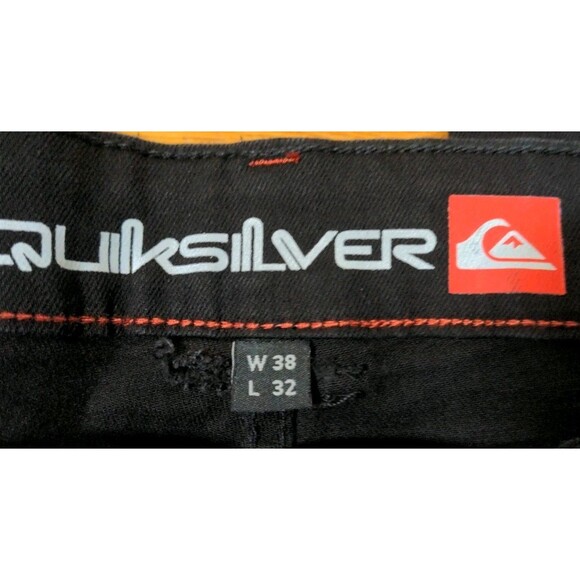 New Men's Quiksilver Stretch Tech Woven Slim Fit Pants Jeans Black Onyx 38X32 - Picture 7 of 13